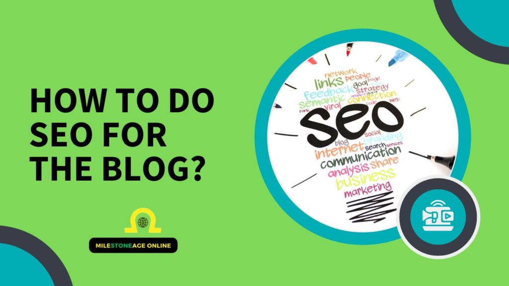A circle in which SEO is written - How to do SEO for the Blog?