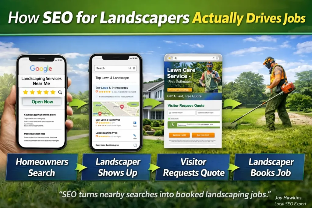 How SEO for landscapers actually drives jobs