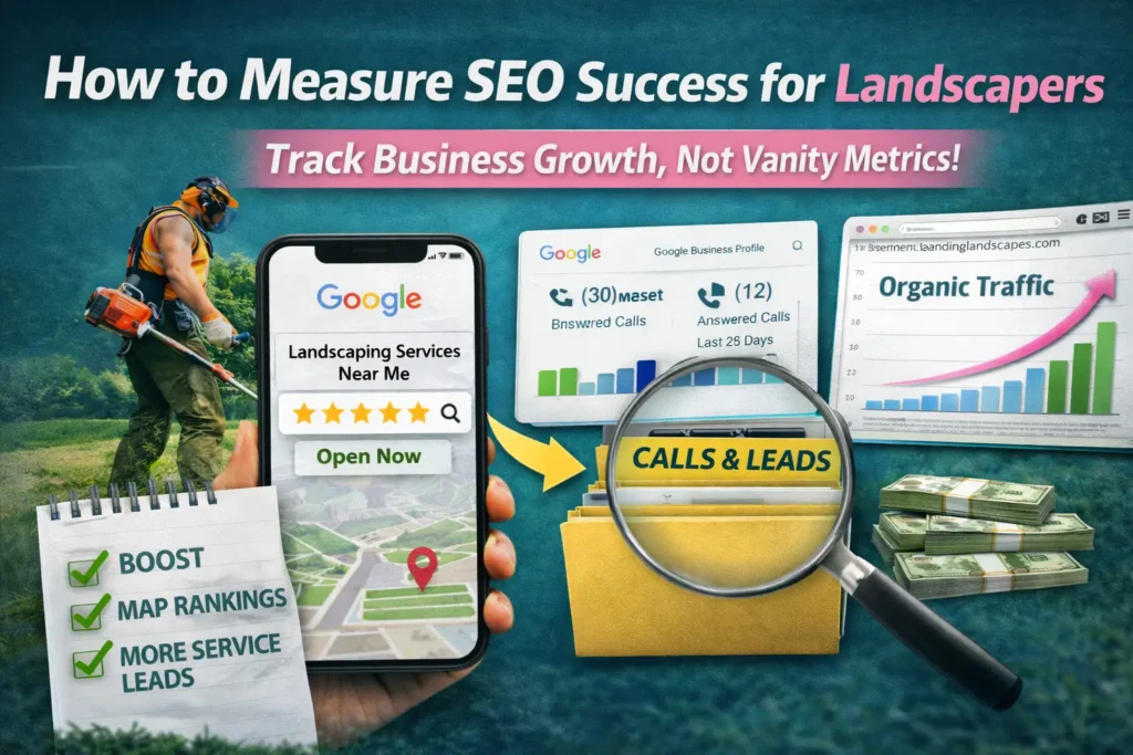How to measure SEO success for landscapers