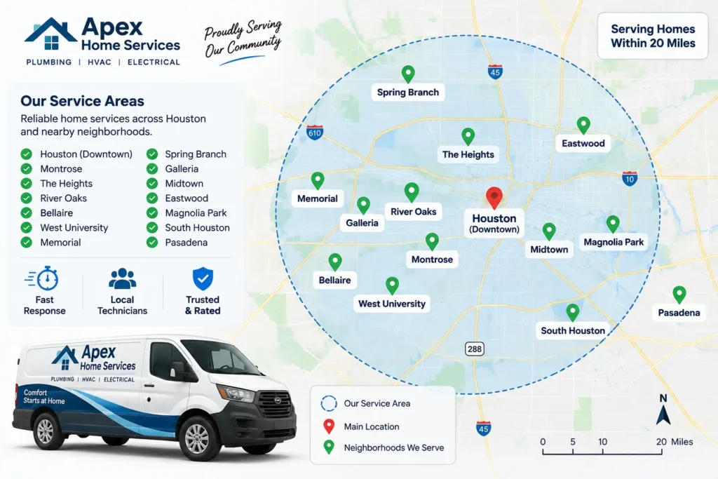 Local SEO ranking signals infographic showing how relevance, distance, prominence, reviews, website, citations, and local backlinks support higher local rankings.